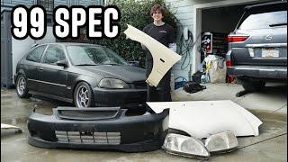 EK Civic gets a FULL Front End Conversion! (Budget Build Ep. 5)