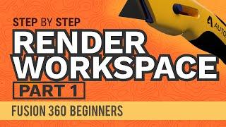 How to use the Fusion 360 Render Workspace (Part 1) - Learn Autodesk Fusion 360 in 30 Days: Day #28