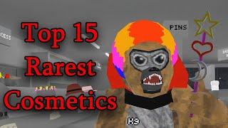 Top 15 Rarest Cosmetics in Gorilla Tag!