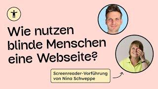 Wie erleben blinde Menschen deine Webseite? Live-Screenreader-Vorführung mit einer blinden Person.