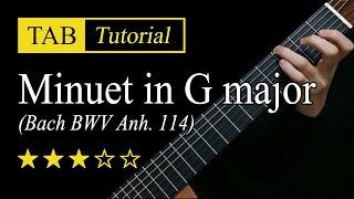 (Petzold) Minuet in G major - Guitar Lesson + TAB