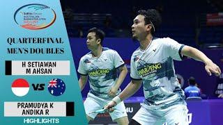 Hendra/Ahsan (INA) Vs Pramudya/Andika (AUS) | Quarterfinal-MD | Australian Open 2024