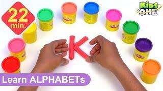 Play and Learn | Alphabets with Play Doh for kids | play doh abc | Phonics song | KidsOne