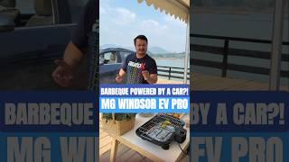 MG Windsor Pro - Power a Barbeque, Charge Another EV! V2L + V2V Demo | autoX #shorts