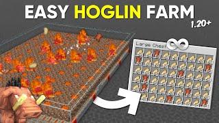 Minecraft Easy Hoglin Farm Tutorial 1.20 | 10,000+ Food Per Hour