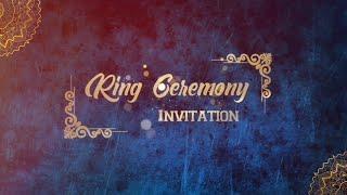 Engagement Invitation Video Card || Ring Ceremony Invitation.