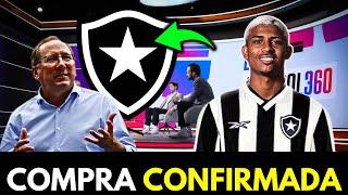 BOMBA! DE ÚLTIMA HORA! NEGÓCIO FECHADO! TORCIDA APROVOU REFORÇO! ÚLTIMAS NOTÍCIAS DO BOTAFOGO!