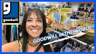 VINTAGE DECOR HUNTING FOR RESALE @ THE LARGEST GOODWILL IN THE WORLD!!