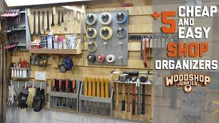 5 More! Super Simple Garage Workshop Organizers - HOW TO