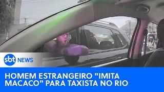 Homem estrangeiro comete ato racista contra taxista no Rio de Janeiro