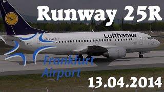 Frankfurt Airport Runway 25R Spotting [HD]