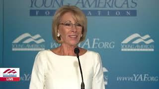 Secretary DeVos - Berlin Wall - Remarks to Young America’s Foundation at the Reagan Ranch Center