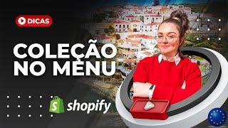 COMO CRIAR UM MENU DE COLEÇÕES SHOPIFY