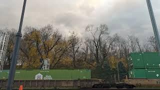 Norfolk Southern #3636 leads an intermodal at Lewistown, PA (11/24/2024)