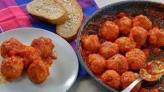 POLPETTE AL SUGO Ricetta Facile - Easy Meatballs Recipe