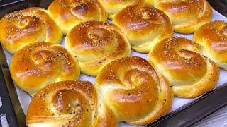 Quick breakfast ready in minutes! Delicious French buns.