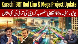 Karachi University's Road BRT Red Line Project | Major Karachi Development Update