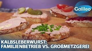 Masse mit Klasse Kalbsleberwurst: Familienbetrieb vs. Großmetzgerei