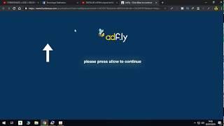 [ERRO] ADFLY - PRESS ALLOW TO CONTINUE - o que fazer para baixar o arquivo ?