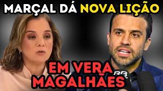 PABLO MARÇAL IRRITA VERA MAGALHÃES E  ELA ANTECIPA FIM DA SABATINA