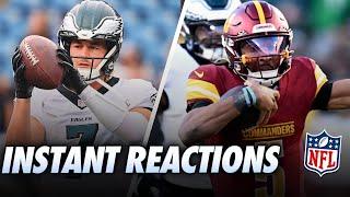 Eagles Downed By Commanders, Vikings Survive Seahawks & Josh Allen | Chris Long Reactions