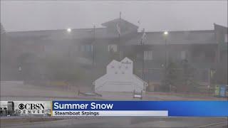 Steamboat Springs Has Been Hit With Summer Snow!