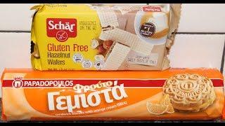 Papadopoulos Orange Cream Cookies & Schär Gluten Free Hazelnut Wafers Review