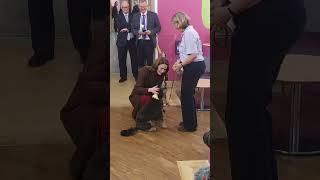 Princess of Wales meets Scout the therapy dog