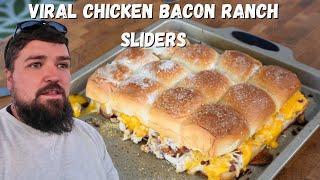 Easy Viral Chicken Bacon Ranch Sliders! Melts in your mouth, Try it!