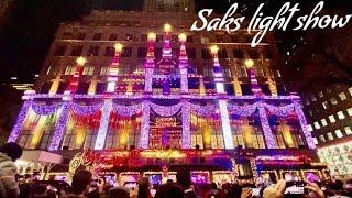 Christmas in New York || Saks Fifth Avenue light show