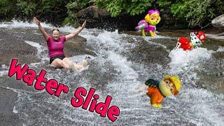 Assistant finds  Chase and Paw Patrol at Giant Natural Water Slide