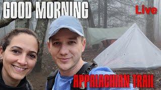 CoachBill315 is live! Waking up in Fog Appalachian Trail #backpacking #camping #hiking