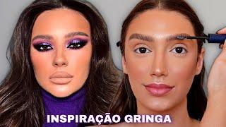 A MAKE PERFEITA *TUTORIAL COMPLETO* | INSPIRAÇÃO GRINGA DE MAQUIAGEM COLORIDA