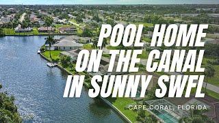 Pool Home on the Canal in Sunny Cape Coral, Florida