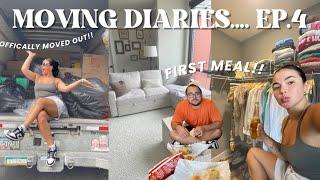 MOVING DIARIES EP4  Building furniture, grocery haul, getting organized,  living with your bf..