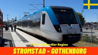 Cab Ride Strömstad - Gothenburg (Vänern and Bohus Line, Sweden) train driver's view 4K