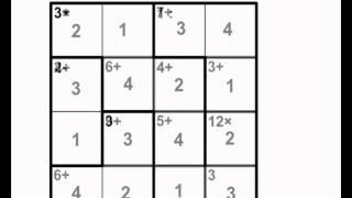 How to solve a Calcudoku (aka Kenken, Mathdoku, etc.) puzzle