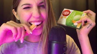 Melon & Cheese KitKat??? ASMR Novelty Mukbang & Unboxing ️