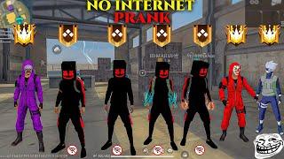 Marshmallow No Internet Prank | FREE FIRE FUNNY GAMEPLAY | NADIYA FF