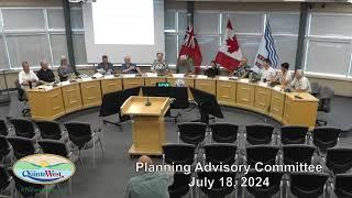 City of Quinte West - PAC Meeting, July 18th, 2024