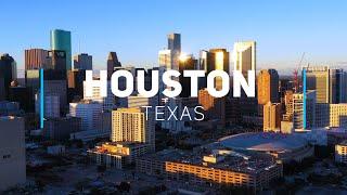 Houston evening, Texas | 4K drone footage