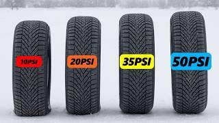 What's the BEST Tire Pressure in Snow? 10 to 50 PSI Scientifically Tested