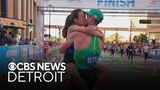 Michigan couple wins 2024 Detroit Free Press Marathon