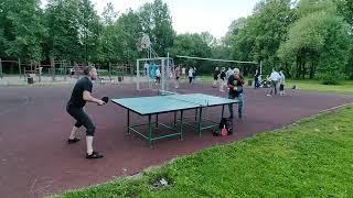 настольный теннис в парке быстрые ракетки всепогодный стол игра на счёт Санкт-Петербург