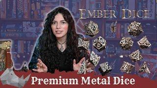 Metal Dice for your RPG Sessions! - Ember Dice Preview | Cardboard Rhino