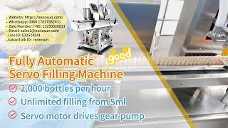 Nenosun Automatic servo filling machine gear pump #fillingmachinechina #fillingmachinemanufacturer