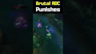 Brutal ADC Punishes - League of Legends #shorts