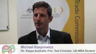 Michael Kasprowicz Dir. Kaspa Australia; Fmr. Test Cricketer; UQ MBA Student