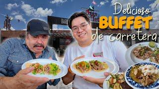 Todas las CARNITAS Y BARBACOA que puedas comer en ESTE BUFFET