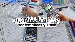 CÓMO HACER APUNTES BONITOS DE MATEMÁTICAS / FÍSICA / ESTADÍSTICA Y MÁS - DanielaGmr 